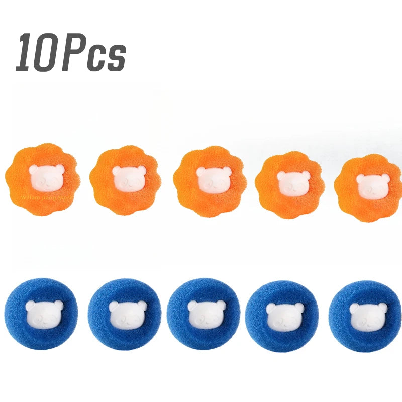FurCatch™ 10-pack blue and orange reusable pet hair catchers